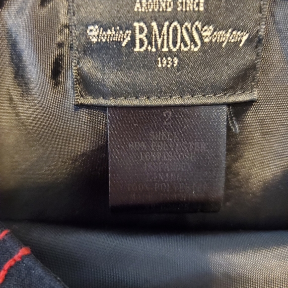 Vintage B Moss black skirt, size 2 - Picture 2 of 3